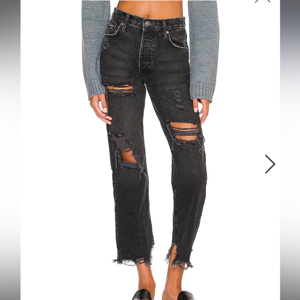 NWT! Free People - We The Free Tapered Baggy Denim Jeans